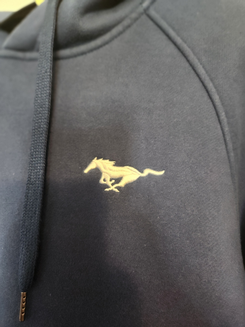 Ford Navy Blue Mustang Pullover Hoodie - Picture 3 of 4